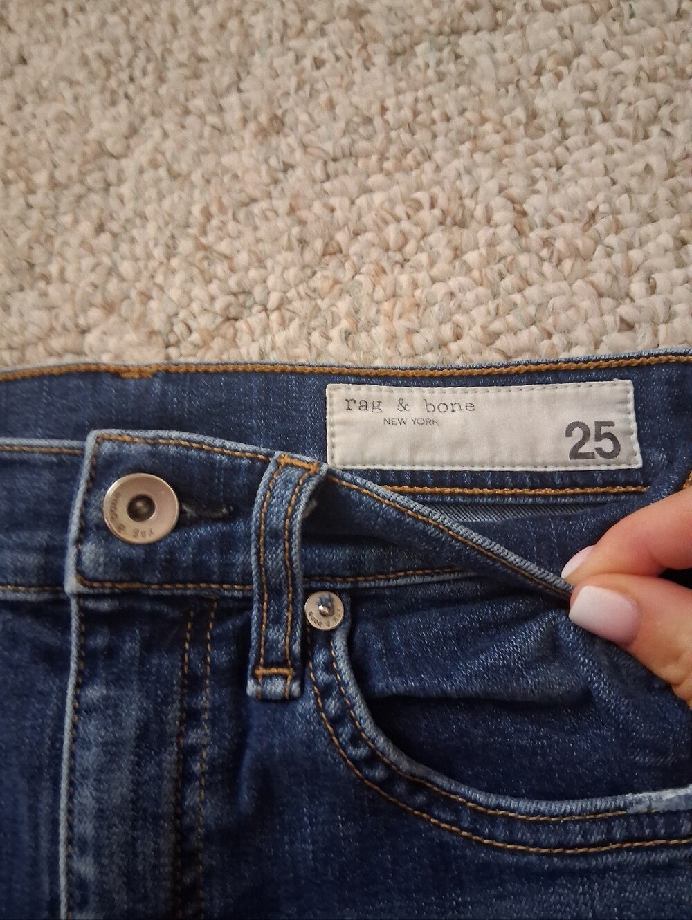 Rag & Bone High Rise Denim Shorts - Picture 3 of 8